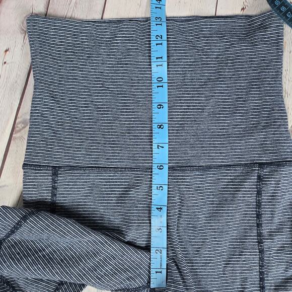 Calvin Klein Performance Navy Stripe Fold Over Leggings S - Picture 10 of 12